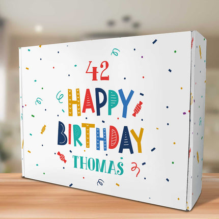 SEO. Personalisierte DIY Geschenkbox - Konfetti mit Wunschtext - Linkreich
