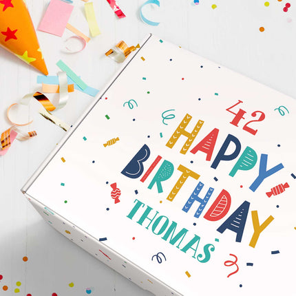 SEO. Personalisierte DIY Geschenkbox - Konfetti mit Wunschtext - Linkreich