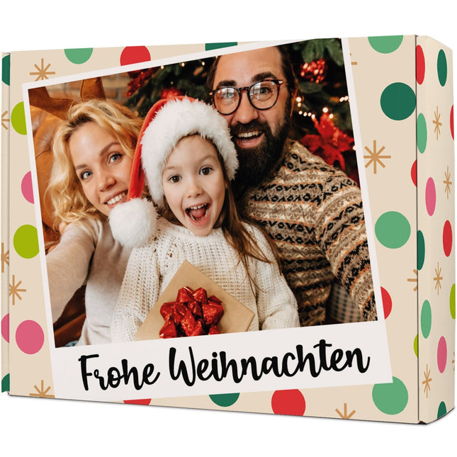 SEO. Personalisierte DIY Geschenkbox mit Retro Foto Design - Bunt Linkreich