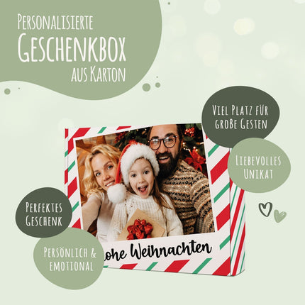SEO. Personalisierte DIY Geschenkbox mit Retro Foto Design - Rot Linkreich