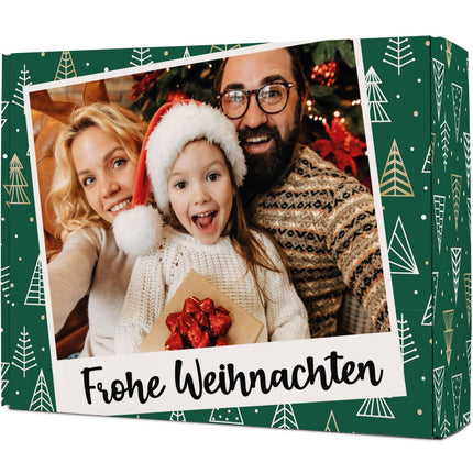 SEO. Personalisierte DIY Geschenkbox mit Retro Foto Design - Grün Linkreich