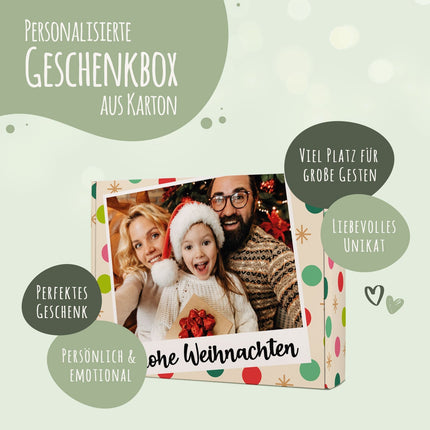 SEO. Personalisierte DIY Geschenkbox mit Retro Foto Design - Bunt Linkreich