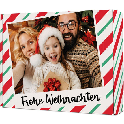 SEO. Personalisierte DIY Geschenkbox mit Retro Foto Design - Rot Linkreich