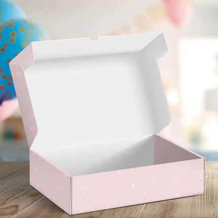 SEO. Personalisierte DIY Geschenkbox - Rosa Happy Birthday mit Wunschtext - Linkreich