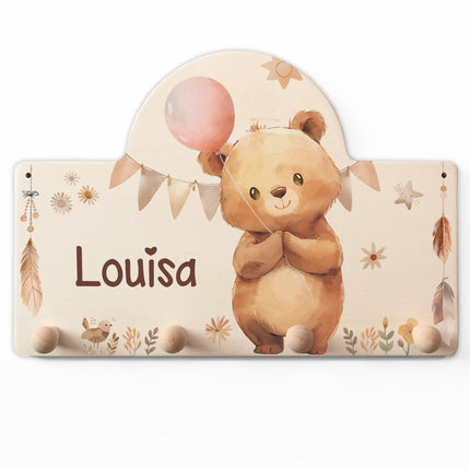 SEO. Personalisierte Garderobe fürs Kinderzimmer - Bär - Linkreich