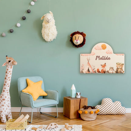 SEO. Personalisierte Garderobe fürs Kinderzimmer - Camping - Linkreich