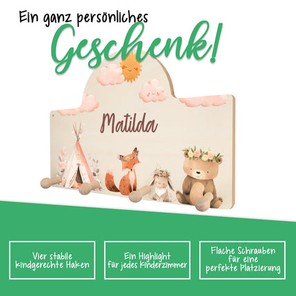 SEO. Personalisierte Garderobe fürs Kinderzimmer - Camping - Linkreich