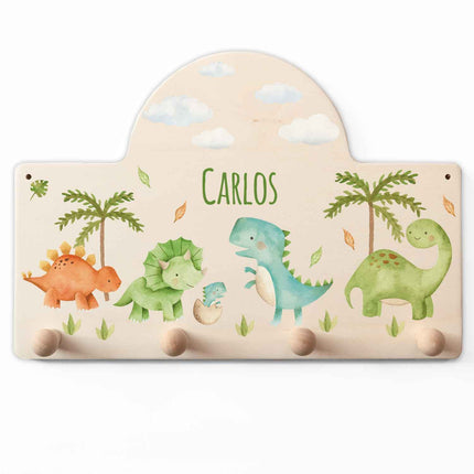 SEO. Personalisierte Garderobe fürs Kinderzimmer - Dino - Linkreich
