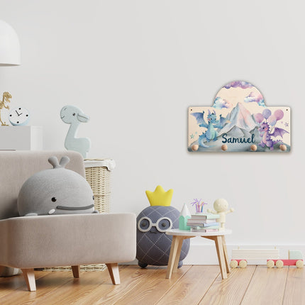 SEO. Personalisierte Garderobe fürs Kinderzimmer - Drache - Linkreich