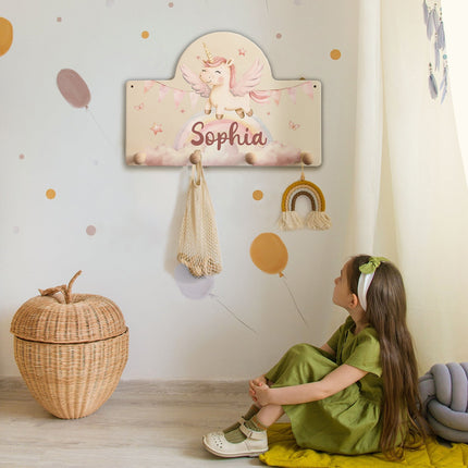 SEO. Personalisierte Garderobe fürs Kinderzimmer - Einhorn - Linkreich