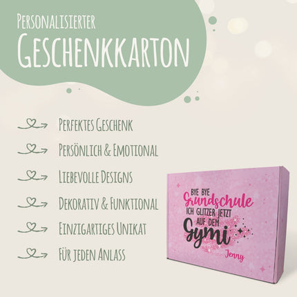 SEO. Personalisierte Geschenkbox - Bye Bye Grundschule - Einschulung - Linkreich