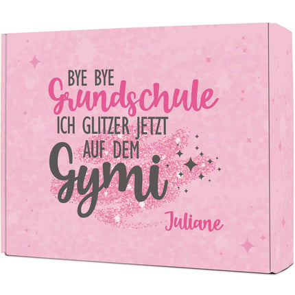 SEO. Personalisierte Geschenkbox - Bye Bye Grundschule - Einschulung - Linkreich