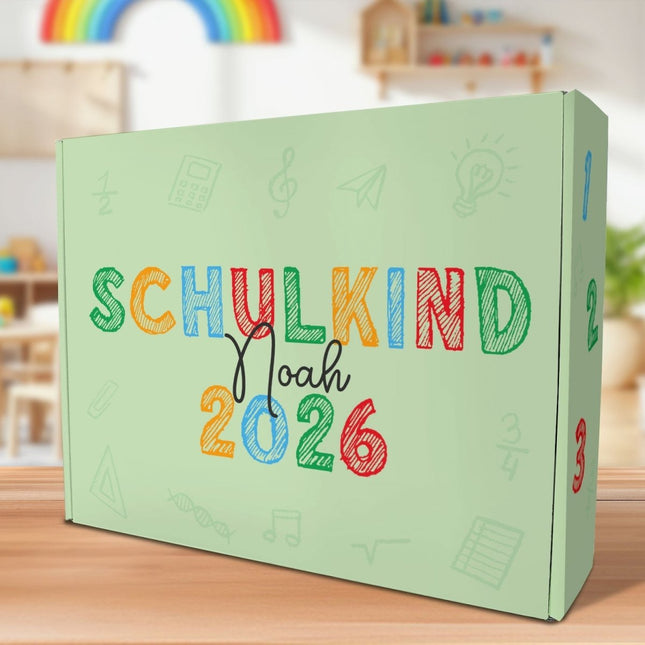 SEO. Personalisierte Geschenkbox - Schulkind Kreide - Einschulung - Linkreich