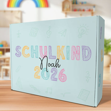 SEO. Personalisierte Geschenkbox - Schulkind Kreide - Einschulung - Linkreich