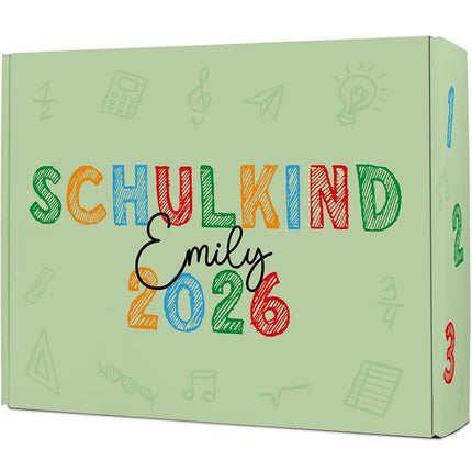 SEO. Personalisierte Geschenkbox - Schulkind Kreide - Einschulung - Linkreich