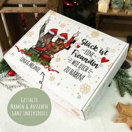 SEO. Personalisierter DIY Adventskalender - Konfigurator Freundinnen zum selbst Befüllen - Linkreich