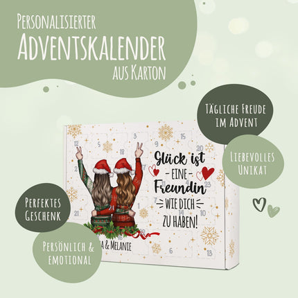 SEO. Personalisierter DIY Adventskalender - Konfigurator Freundinnen zum selbst Befüllen - Linkreich