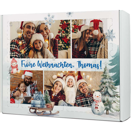 SEO. Personalisierter DIY Adventskalender mit 4 Fotos & Wunschtext zum selbst Befüllen - Linkreich
