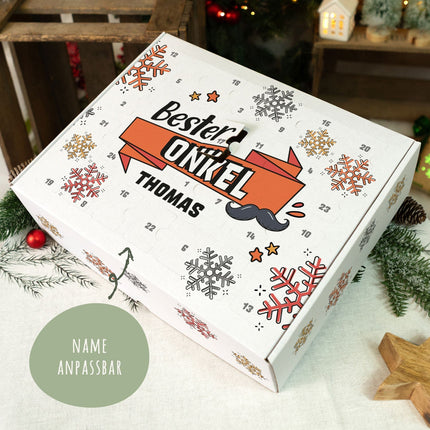 SEO. Personalisierter DIY Adventskalender mit Beste/Bester Design zum selbst Befüllen - Bester Onkel Linkreich