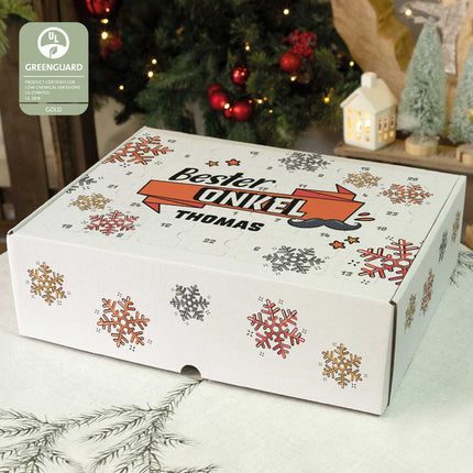 SEO. Personalisierter DIY Adventskalender mit Beste/Bester Design zum selbst Befüllen - Bester Onkel Linkreich