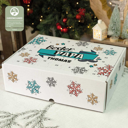 SEO. Personalisierter DIY Adventskalender mit Beste/Bester Design zum selbst Befüllen - Bester Papa Linkreich