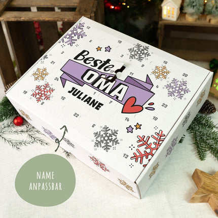 SEO. Personalisierter DIY Adventskalender mit Beste/Bester Design zum selbst Befüllen - Beste Oma Linkreich