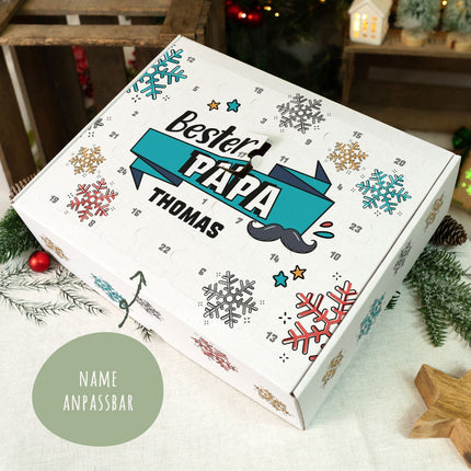 SEO. Personalisierter DIY Adventskalender mit Beste/Bester Design zum selbst Befüllen - Bester Papa Linkreich