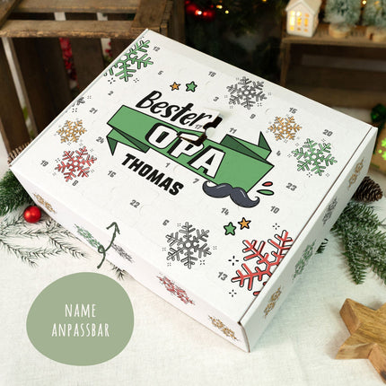 SEO. Personalisierter DIY Adventskalender mit Beste/Bester Design zum selbst Befüllen - Bester Opa Linkreich