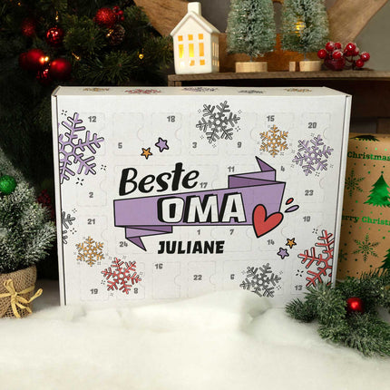 SEO. Personalisierter DIY Adventskalender mit Beste/Bester Design zum selbst Befüllen - Beste Oma Linkreich
