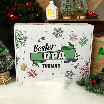 SEO. Personalisierter DIY Adventskalender mit Beste/Bester Design zum selbst Befüllen - Bester Opa Linkreich