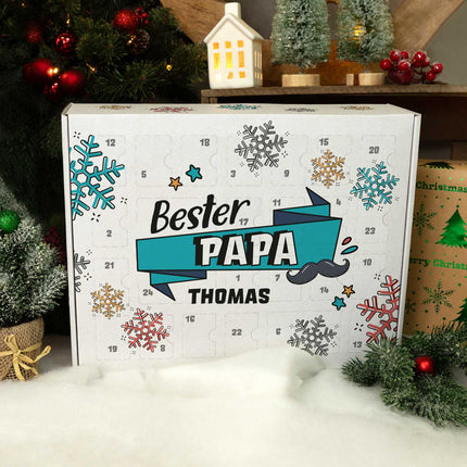 SEO. Personalisierter DIY Adventskalender mit Beste/Bester Design zum selbst Befüllen - Bester Papa Linkreich
