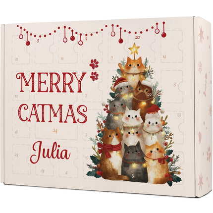 SEO. Personalisierter DIY Adventskalender mit Catmas Design zum selbst Befüllen - Linkreich