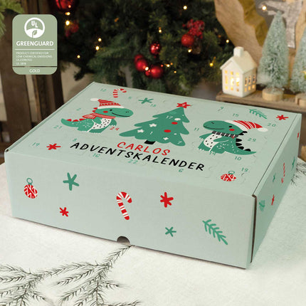 SEO. Personalisierter DIY Adventskalender mit Dinos Design zum selbst Befüllen - Linkreich