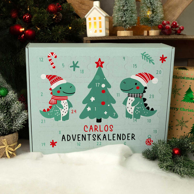 SEO. Personalisierter DIY Adventskalender mit Dinos Design zum selbst Befüllen - Linkreich