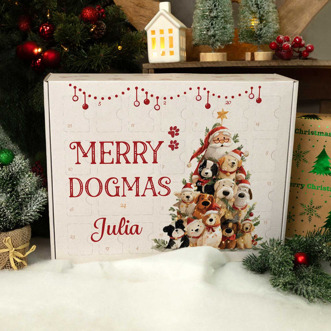SEO. Personalisierter DIY Adventskalender mit Dogmas Design zum selbst Befüllen - Linkreich