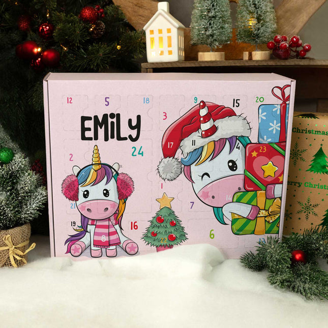 SEO. Personalisierter DIY Adventskalender mit Einhorn Design zum selbst Befüllen - Linkreich