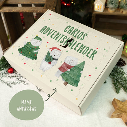 SEO. Personalisierter DIY Adventskalender mit Eisbären Design zum selbst Befüllen - Linkreich
