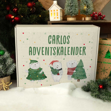 SEO. Personalisierter DIY Adventskalender mit Eisbären Design zum selbst Befüllen - Linkreich