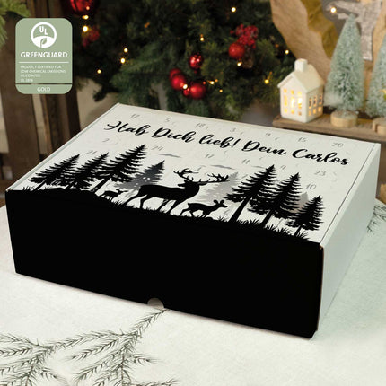 SEO. Personalisierter DIY Adventskalender mit Hirsch Design zum selbst Befüllen - Linkreich