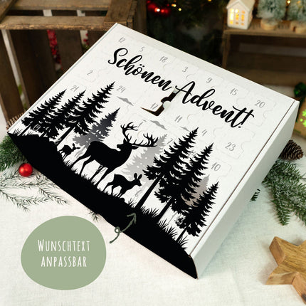 SEO. Personalisierter DIY Adventskalender mit Hirsch Design zum selbst Befüllen - Linkreich