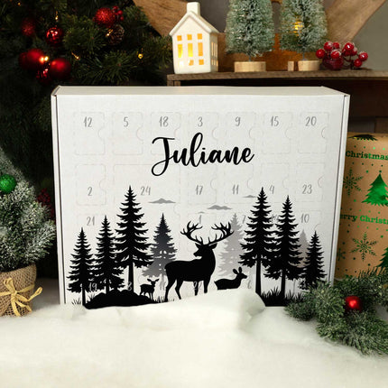 SEO. Personalisierter DIY Adventskalender mit Hirsch Design zum selbst Befüllen - Linkreich
