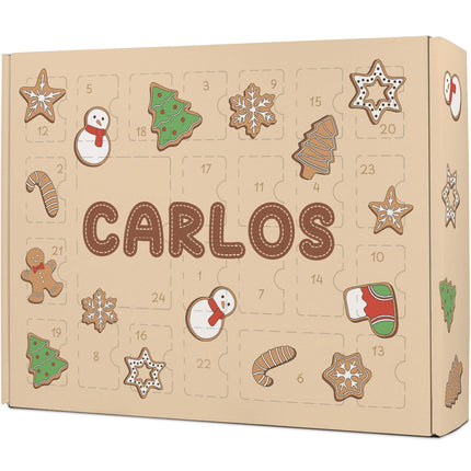 SEO. Personalisierter DIY Adventskalender mit Lebkuchen Design zum selbst Befüllen - Linkreich