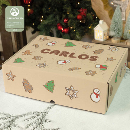 SEO. Personalisierter DIY Adventskalender mit Lebkuchen Design zum selbst Befüllen - Linkreich