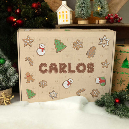 SEO. Personalisierter DIY Adventskalender mit Lebkuchen Design zum selbst Befüllen - Linkreich