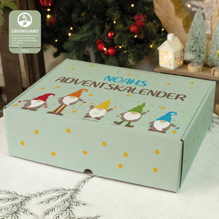 SEO. Personalisierter DIY Adventskalender mit Wichtel Design zum selbst Befüllen - Linkreich