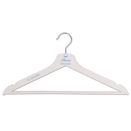 SEO. Personalisierter Kleiderbügel - Hochzeit Symbole - Schwarz Linkreich