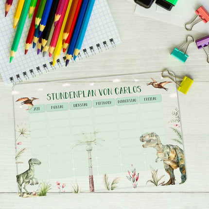 SEO. Personalisierter Stundenplan mit Namen in versch. Motiven - Sonne Linkreich