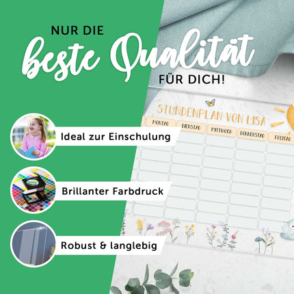 SEO. Personalisierter Stundenplan - Tiergruppe mit Namen - Tiergruppe Wald Linkreich
