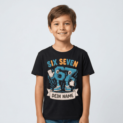 SEO. Personalisiertes Kinder T-Shirt - 67 Six Seven - 98 - 104 Linkreich