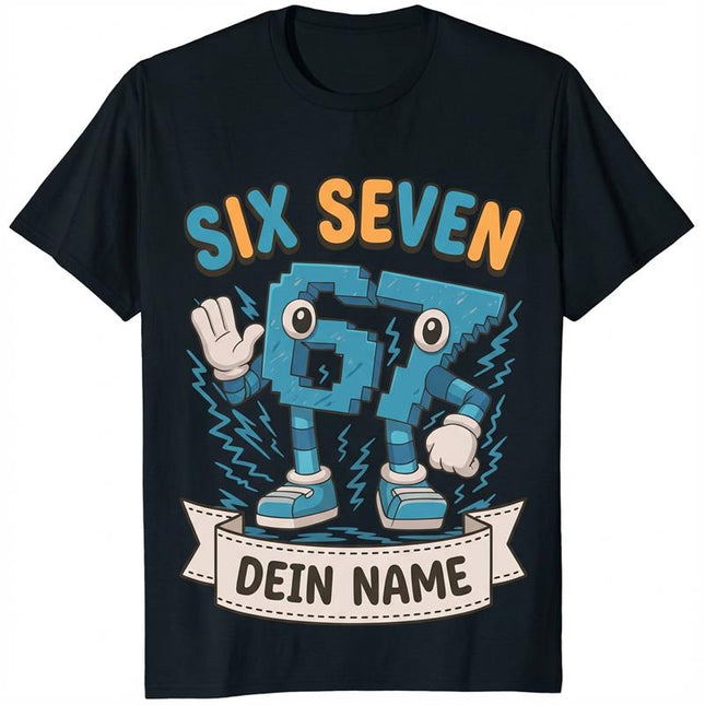 SEO. Personalisiertes Kinder T-Shirt - 67 Six Seven - 98 - 104 Linkreich